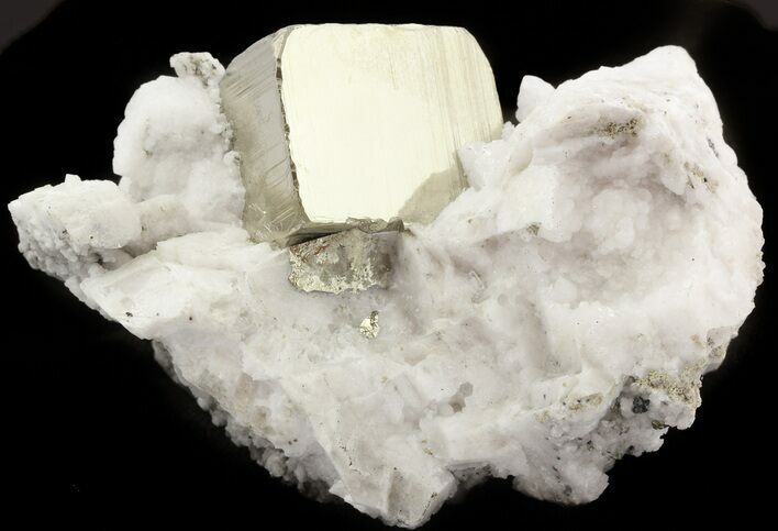 Cubic Pyrite in Manganoan Calcite - Peru #46097
